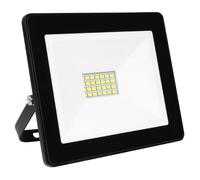 gefom 400222 Proiettore a parete, Alluminio/Vetro temperato, incasso, 20 W, Nero