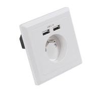 GEFOM 400250 - Presa da incasso USB, colore: Bianco