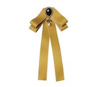 Gefomuofe Cravatte in stile Western Kentucky Bolo Papillon in raso occidentale fiocco cravatta per uomo bolo papillon adatto per tutti i tipi di feste, lauree, eventi serali, gold, Taglia unica