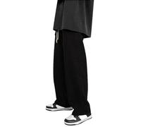 Gefomuofe Jeans da uomo Baggy Y2k Jeans Vintage Straight Leg Denim Pantaloni Teenager Ragazzi Streetwear Hip Hop Jeans Vita Alta Grandi Taglia Azzurro Jeans, O nero., 5XL