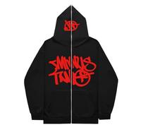 Gefomuofe Minus-Two Cargo Hoodie Uomo Minus-Two Hoodie Y2K Felpa con cappuccio Hip Hop Streetwear Urban Pullover Unisex Casual Giacca Vintage Streetwear Giacca Giacca per Ragazze e Ragazzi, Colore: