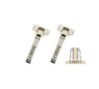 GEFONG 95 Gradi Mezza Battuta Esterna Cerniere Universale 35mm con Ammortizzatore Soft Close Cerniera Silenziosa per Ante di Armadi e Mobiletti da Cucina Confezione da 2 Pezzi