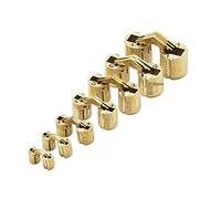 GEFONG Mini Cerniera Cilindrica Barile 18mm per la Porta dell'armadio Collegamento del Pannello Piccola Scatola Fai da te Ottone Opaco Cerniere a Scomparsa Angolo di Apertura 180 Gradi 4 Pezzi
