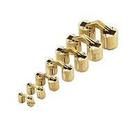 GEFONG Mini Cerniera Cilindrica Barile 8mm per la Porta dell'armadio Collegamento del Pannello Piccola Scatola Fai da te Ottone Opaco Cerniere a Scomparsa Angolo di Apertura 180 Gradi 8 Pezzi