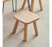 GeFSDOU 1pc Tutto In Legno Massello Scarpa Cambiare Sgabello Piccolo Colore Noce Sgabello per Soggiorno Ingresso Bagno Camera Da Letto Cucina