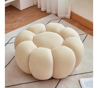 GeFSDOU Divano nordico a pedale semplice sgabello rotondo basso ottomani soggiorno divano poggiapiedi 3d tessuto creativo gambe poggiapiedi zucca poggiapiedi