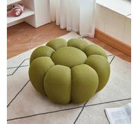 GeFSDOU Divano nordico a pedale semplice sgabello rotondo basso ottomani soggiorno divano poggiapiedi 3d tessuto creativo gambe poggiapiedi zucca poggiapiedi