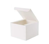 GEFTOL Gift Box 10 Pack 6 x 6 x 4 inches Fold Box Paper Gift Box Bride