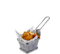 GEFU BBQ Mini Cestino da Portata, Acciaio Inox di Alta qualità, Argento