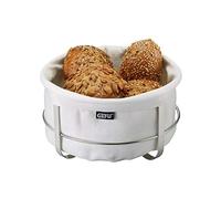 Gefu Brunch Cestino per Il Pane Rotondo, Tessuto, Bianco, 22 x 22 x 11,5 cm