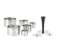 Gefu 12170 P "Formidable", Set professionale di anelli per decorazioni, 10 pezzi