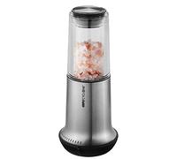 GEFU Macina sale e pepe X-Plosion Macinaspezie per sale o pepe, macina in ceramica, vetro, nero/argento, L