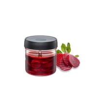 GEFU NATIVO - Bicchiere da fermentazione da 0,5 litri, con peso pesante, vetro fermentato con coperchio e peso trasparente, per inserire e fermentare