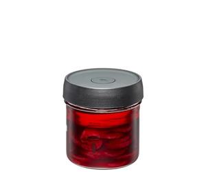 GEFU NATIVO - Bicchiere da fermentazione da 0,5 litri, con peso pesante, vetro fermentato con coperchio e peso trasparente, per inserire e fermentare