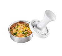 GEFU Party Spark 15400-Pressa per Hamburger, Argento, 7,8 cm