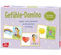 Gefühle-Domino: Denk- und Legespiel zu Emotionen im Alltag. Für Kinder von 4 bis 8 Jahren. Gefühle verstehen und darüber sprechen: Emotionsarbeit mit Bildkarten
