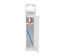 gegeweeret Armadietto da bagno piccolo, sottile, con porta carta igienica, per piccoli spazi