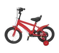 gegeweeret Bicicletta per bambini con ruote di sostegno, 14 pollici, per bambini dai 3 ai 6 anni, sedile regolabile, freni di sicurezza - biciclette per bambini per ragazzi e ragazze