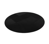 gegeweeret Tappetino per vasca idromassaggio, rotondo, 196 x 196 cm, spessore 6 mm, antiscivolo, con collegamento puzzle, protegge e impermeabile e termoisolante per piscina/spa (nero)