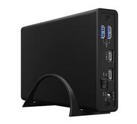 ICY IB-382-C31 - Alloggiamento HDD SATA da 3,5'' e 2,5'' con HUB USB, USB 3.2
