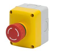 Contenitore con pulsante di emergenza Gewiss 1NA 1NC IP66 GW27202