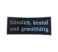 Gehasst Verdammt Vergöttert Toppa termoadesiva adatta per fan dello zio malvagio, rocker Toppa termoadesiva per motociclisti (HBG (10 x 4 cm)
