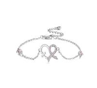 GEHBMI Bracciale Infinito 1 Pezzo Finitura Argento e Rosa | Catena Sentimentale Empatica per Supporto Emotivo, Regalo Simbolico di Dignità e Resilienza