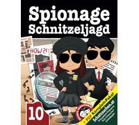 Geheimagenten Schnitzeljagd Kindergeburtstag ab 10 Jahre: Geheimagenten Schatzsuche für spannende Ermittlungen - Spiel mit Geheimagentenausweis und Hinweisjagd