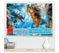 Geheimnisvolle Meerjungfrau (hochwertiger Premium Wandkalender 2026 DIN A2 quer), Kunstdruck in Hochglanz: Eine Welt voller Mystik und Zauber erwartet Sie.