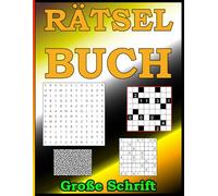 Gehirnjogging für Senioren Spiel: Labyrinthe, Wortsuchrätsel, Sudoku und Akari in großer Schrift