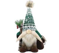 Gehydy Gnomi Natalizi Decorazioni Natalizie Gnomi Natale Gnomo Natalizio Christmas Decorations Home Decor per Casa Cucine 33cm - Verde