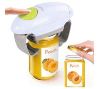 Geichan - Apriscatole elettrico, con interruttore One Touch, consente di risparmiare tempo e fatica, apribottiglie elettrico automatico per anziani, artrite, chef, elimina mani e ferite alle mani