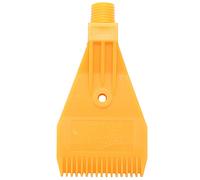 Geieold 1 / 4BSP ABS Ugello soffiante monoforo a ugello piatto a filettatura esterna Ugello di soffio, giallo