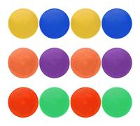 Geieold 12PZ Marcatore Spot Colorato Marcatori di Agilità Antiscivolo Coni Piatti Punti per Allenamento di Pallacanestro di Calcio Pratica di Danza