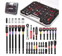 Geinxurn Set di 38 Utensili, Porta-Inserti e Porta-Bit, Inserti per Cacciavite S2, Chiave a Bussola, Mini Chiave, Adattatore a Cambio Rapido per