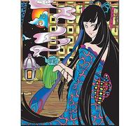 Geisha Cerimonia del the - Colorvelvet. Disegno in velluto da colorare