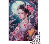 Geisha Giapponese Jigsaw 1000Pcs Beautiful Ragazza Collection Divertimento Per Adulti Educa Decorazione Della Famiglia 1000pcs (75x50cm)