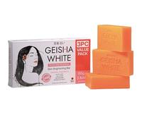 Geisha White Soap - Sapone sbiancante della pelle, 3 x 65 grammi