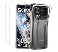 GEJEFA Cover per DOOGEE Blade 20 Ultra/Blade20 Ultra con 2 Pezzi Vetro Temperato, Morbido Silicone Custodie Protettivo TPU Gel Case, Anti-Graffio et Anti-Ingiallimento Custodia