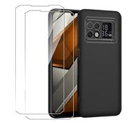 GEJEFA Cover per DOOGEE S200 Max 5G + [2 Pezzi] Pellicola Vetro Temperato, Sottile Silicone TPU Bumper Case Antiurto Antigraffi Case Custodia, Nero