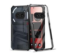 GEJEFA Cover per Nothing Phone 2a/2a Plus, Doppio Strato Rugged Trasparente PC Custodia + TPU Sottile Bumper AntiGraffio Antiurto
