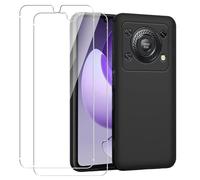 GEJEFA Cover per OUKITEL C60/OUKITEL C60 PRO + [2 Pezzi] Pellicola Vetro Temperato, Sottile Silicone TPU Bumper Case Antiurto Antigraffi Case Custodia per OUKITEL C60/OUKITEL C60 PRO, Nero