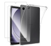 GEJEFA Cover per Samsung Galaxy Tab A9 8.7 Pollice + 2 Pezzi Vetro Temperato, Flessibile Ultra Sottile Custodia con Angoli Rinforzati per Samsung Galaxy Tab A9