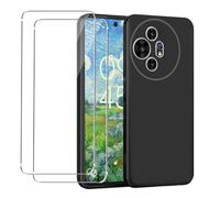 GEJEFA Cover per TCL 50 PRO NXTPAPER 5G/TCL 50 NXTPAPER 5G + [2 Pezzi] Pellicola Vetro Temperato, Sottile Silicone TPU Bumper Case Antiurto Antigraffi Case Custodia, Nero