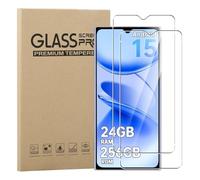 GEJEFA Vetro Temperato per OUKITEL C61/C61 PRO/OUKITEL C62/C60, 2 Pezzi 9H Durezza Pellicola Protettiva [Antigraffio][Sensibilità al Tocco][Anti-impronta]