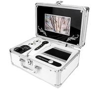 GEJLELDS Analizzatore di Capelli per la diagnosi della Pelle 50X/200X, Schermo LCD da 7 Pollici Sistema di Scanner per la diagnosi della Pelle Digitale Analizzatore di analisi dei Capelli Scanner