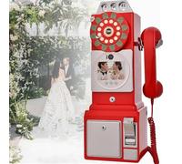 GEJLELDS Libro degli Ospiti Audio per Matrimoni, Libro degli Ospiti Audio per Telefono, registratore vocale Unico per Telefono, conserva Le tue Occasioni Speciali,Red-64G