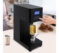 GEJLELDS Macchina sigillatrice per lattine Completamente Automatica, Macchina sigillatrice Automatica per Bicchieri Commerciale da 370 W, sigillatrice per lattine di Soda Commerciale,Black