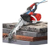 GEJLELDS Sega per Cemento, Sega per Cemento, Sega elettrica a Catena per Cemento, Macchina elettrica per scanalature a Muro, per scanalature di Mattoni, Granito, Marmo e Cemento,CuttingDepth48cm