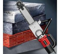 GEJLELDS Tagliamuri Elettrico Industriale 7800w/8800w, Sega per Cemento con Catena Diamantata,profondità di Taglio 350mm/480mm,con 2 Catene Diamantate E 2 Barre di Guida,CuttingDepth48cm